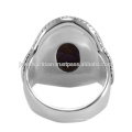 Bague en argent sterling 925 en argent sterling violet et violet naturel